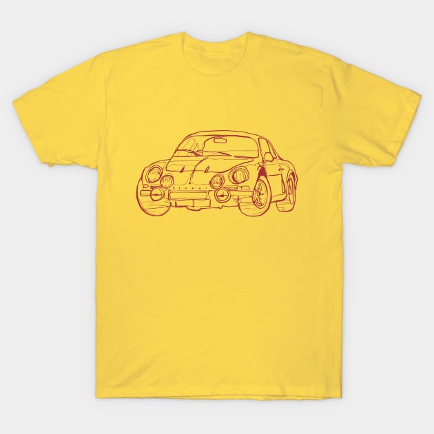 Classic Sports Car T-Shirt by A-StyleDesigns